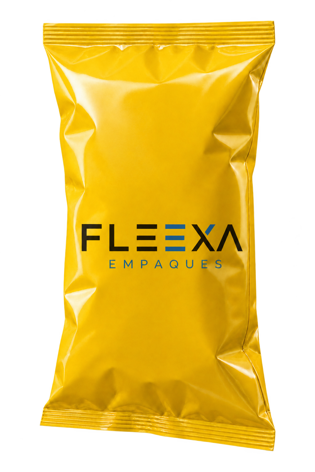 Bolsa pillow pouch personalizada amarilla FLEEXA