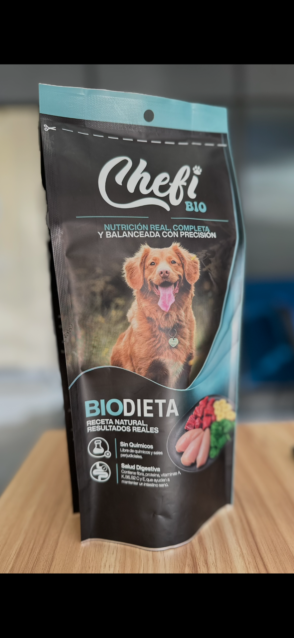 Chefi Bio: empaque terminado — FUELLE LATERAL